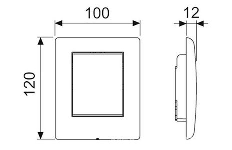 Панель смыва для писсуара, (цв.хром глянцевый),  Urinal ZZ Tece TECEplanus 9242311