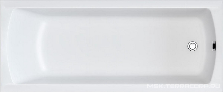Ванна прямоугольная "MODERN" 170х70 см акриловая, без каркаса, слива-перелива, цвет белый ZZ 1Marka Modern 01мод1770