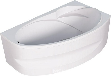 Ванна  угловая "" 160х95 см R акриловая, без каркаса, слива-перелива, цвет белый 1Marka JULIANNA 01дж1695п