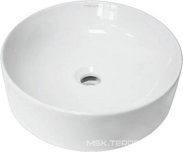 Раковина-чаша накладная  40*40*12, без отверстия под смеситель, белая Sanita Luxe Best Slim WB.CT/Best/40-N.Slim/WHT.G/S1 / BST40SLWB01S