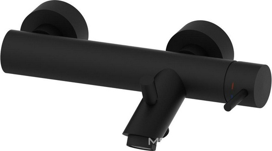 Смеситель для ванны, (цв.черный матовый),  ZZ Paffoni Light LIG022NO