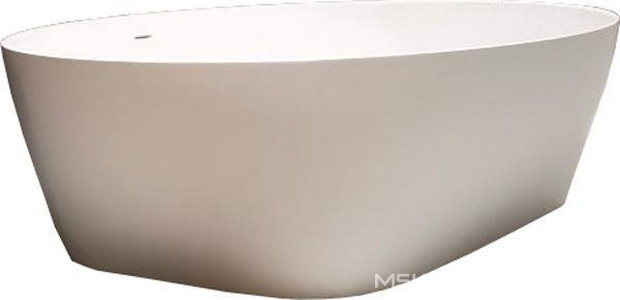 Ванна 1900х1300хh500мм, отдельностоящая, литой камень Cristalplant, нажимной донный клапан в компл., (цв.белый),  ZZ Antonio Lupi Solidea SOLIDEA1