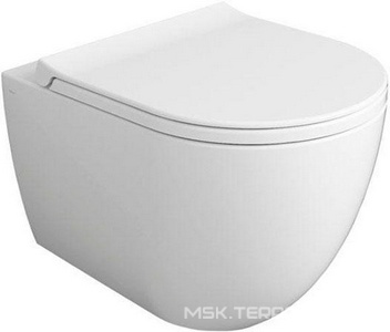 Унитаз подвесной безободковый Rimless, 48х37cм, без сиденья, БЕЗ крепежа, (цв.белый), XS  ZZ Simas Vignoni VI28bi