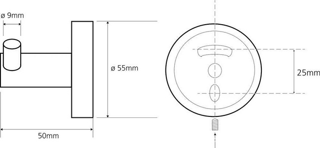Крючок двойной (цв.хром),  ZZ Bemeta Omega 104106032