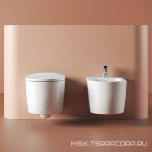 Унитаз подвесной 36х52см, безободковый, БЕЗ сиденья, крепёж в компл., (цв.белый),  ArtСeram Monet MNV001 01; 00