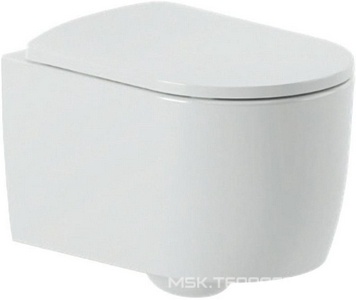 Унитаз подвесной 36х52см, безободковый, БЕЗ сиденья, крепёж в компл., (цв.белый),  ArtСeram Monet MNV001 01; 00