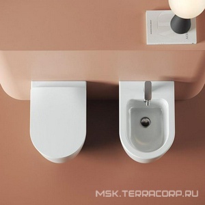 Унитаз подвесной 36х52см, безободковый, БЕЗ сиденья, крепёж в компл., (цв.белый),  ArtСeram Monet MNV001 01; 00