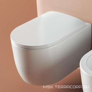 Унитаз подвесной 36х52см, безободковый, БЕЗ сиденья, крепёж в компл., (цв.белый),  ArtСeram Monet MNV001 01; 00