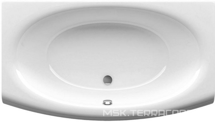 Ванна акриловая EVOLUTION 170*97 см, без ножек,панели, сифона, белая ZZ