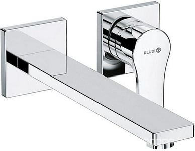 Смеситель для раковины Kludi  SL 482450565, встраиваемый в стену, два отверстия, БЕЗ внутренней части (38242 или 38243), хром ZZ Kludi Zenta 482450565