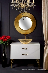 Зеркало , d-82 см, с подсветкой, цв.золото ZZ Armadi Art SHINE 528-G (SL) light