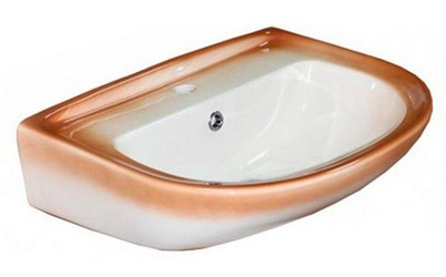 Раковина Rosa Ресса коричневая| 56x20x42