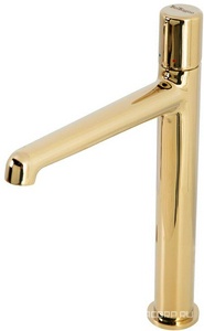 Смеситель для раковины, Высокий, без д/к, (цв.золото), Uno ZZ BelBagno UNO UNO-LMC-ORO-W0