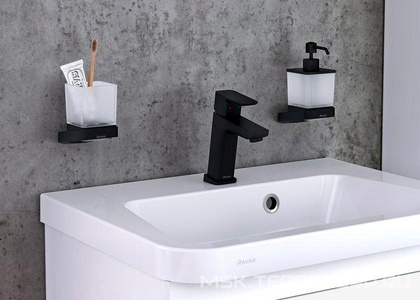 Смеситель для раковины 10 градусов Free black -TD F 014.20, цв. черный матовый, ZZ Ravak 10° FREE X070150