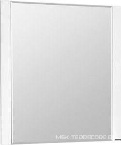 Зеркало  80 800*858*21, цвет белый глянец, крепеж в комплекте ZZ Aquaton Ария 1A141902AA010