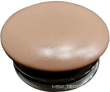 Пробка для сливного отверстия раковин, универсальная, нажимная Up & down, G 1 1/4, h20-70мм, (крышка керамика цв.Bruno Matt), Kerasan ZZ Kerasan Универсал 923388