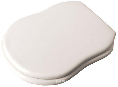 Сиденье для унитаза, (цв.белый/хром),  ZZ Flaminia EFI 23/C