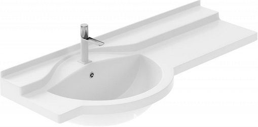 Раковина Цвет и Стиль Домино 127 L| 126x16x51