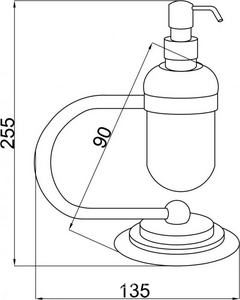 Настольный дозатор для мыля Boheme Murano 10909-BR, цв. бронза ZZ Boheme Универсал 10909-BR
