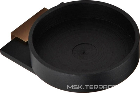 Мыльница настенная, (цв.черный матовый / розовое золото глянец),  ZZ Bemeta Galla 108108020