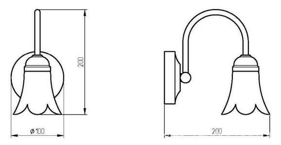 Светильник настенный, (цв.хром / абажур керамика),  ZZ Migliore Mirella 17256