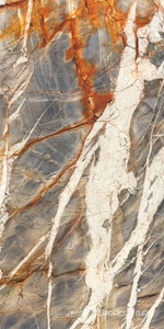 Керамогранит для пола и стены Ariostea Ultra Marmi Blue Tempest  Block A Lucidato (Shiny) 6 mm 150x300 UM6L300692A