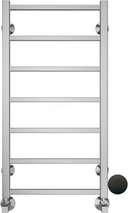 (ЦЕНА ПО ЗАПРОСУ) Полотен-ль вод. "" П7 400х800, подкл. ниж., уголоки со сгоном, эксцентрики, отраж. в компл., черн. мат. (RAL 9005 матовый), ZZ Terminus Контур 4670078533876 (4670078529640 + RAL 9005 матовый)