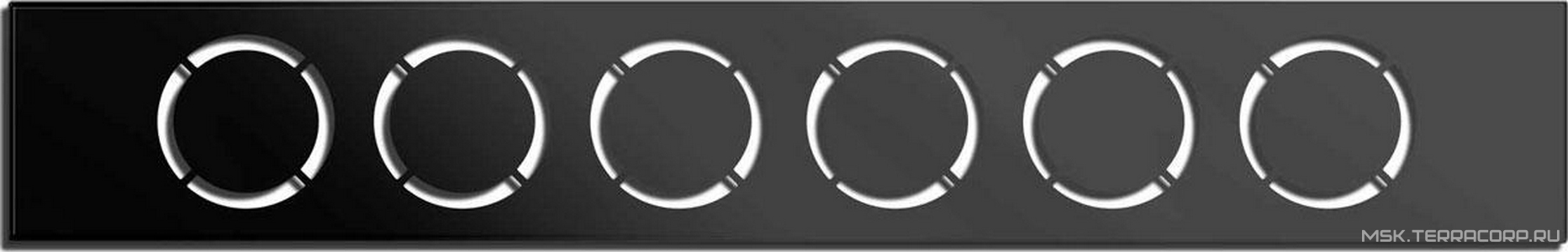 Душевой лоток 800 мм, пропускн.спос-ть 48 л/мин, с перфорир. решеткой, (цв.черный),  ZZ Vincea Say Optima SAY.601.80.B.M.S.NSNGH