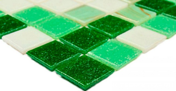 Мозаика Bonaparte Мозаика стеклянная Grass  (20x20x4) ZZ 32,7x32,7