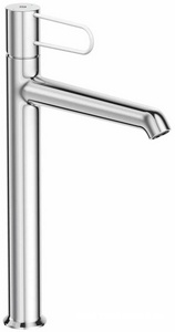 Смеситель для раковины Jacob Delafon  E21030-00-CP, высокий,  БЕЗ д/к, корпус хром, ручка белая ZZ Jacob Delafon ODEON RG E21030-00-CP