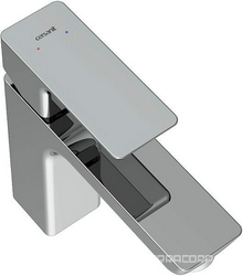 Смеситель для раковины, донный клапан click clack в комплекте, цв.хром Cersanit geo 63039