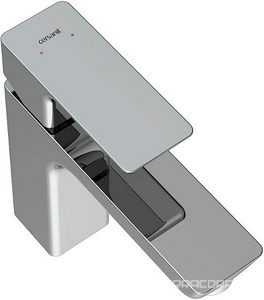 Смеситель для раковины, донный клапан click clack в комплекте, цв.хром Cersanit geo 63039