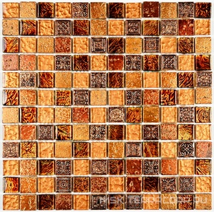 Мозаика Bonaparte Мозаика стеклянная с камнем Antik-2 (23x23x8) ZZ 30x30