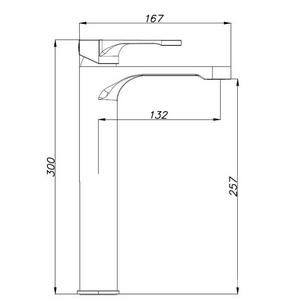 Смеситель для раковины, высокий, цв.черный матовый ZZ Azario Viano AZ-158345524