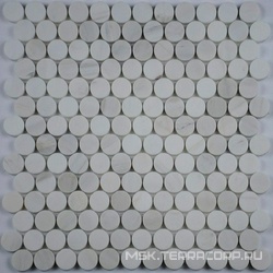 Мозаика из камня на сетке М20-376-25Р ZZ 31.8x31.8