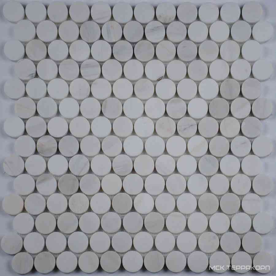 Мозаика из камня на сетке М20-376-25Р ZZ 31.8x31.8