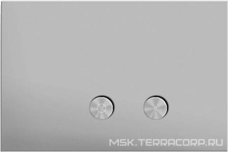 Кнопка двойного смыва, для инсталляции д/унитаза сочетается с GEBERIT SIGMA8, SIGMA12, (цв. блестящая натуральная сталь),  ZZ Fantini Nostromo 91 38 8402