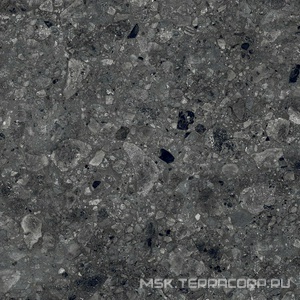 Керамогранит для пола и стены Alpas 2 CM Outdoor Terrazo Nero 2 cm 60x60 n159129