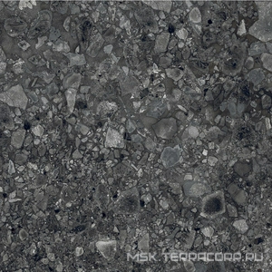 Керамогранит для пола и стены Alpas 2 CM Outdoor Terrazo Nero 2 cm 60x60 n159129