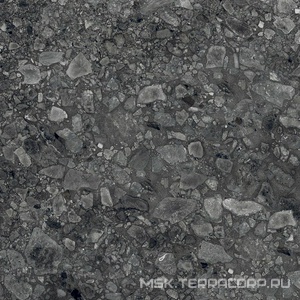 Керамогранит для пола и стены Alpas 2 CM Outdoor Terrazo Nero 2 cm 60x60 n159129