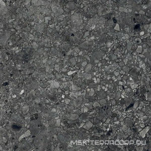 Керамогранит для пола и стены Alpas 2 CM Outdoor Terrazo Nero 2 cm 60x60 n159129