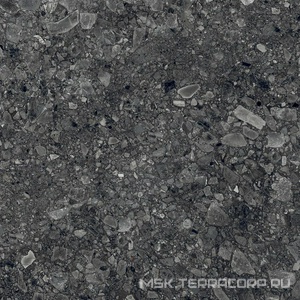 Керамогранит для пола и стены Alpas 2 CM Outdoor Terrazo Nero 2 cm 60x60 n159129