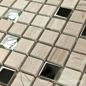 Мозаика Tokyo (15x15x7) 30,5x30,5 Bonaparte Мозаика из натурального камня n156736