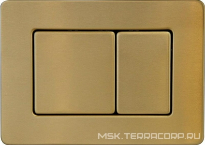 Клавиша двойного смыва, для инсталляции, нерж.сталь, цвет золото матовое ZZ Boheme Универсал 650-MG