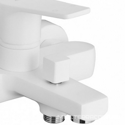 Смеситель для ванны AZARIO TREYA с коротким изливом, БЕЗ аксессуаров, цв.белый, ZZ Azario Treya AZ-156805126