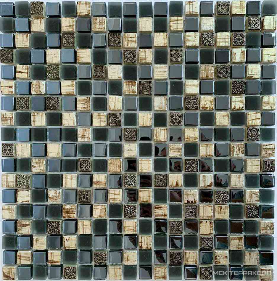 Мозаика из стекла на сетке SK10-214 ZZ 30x30