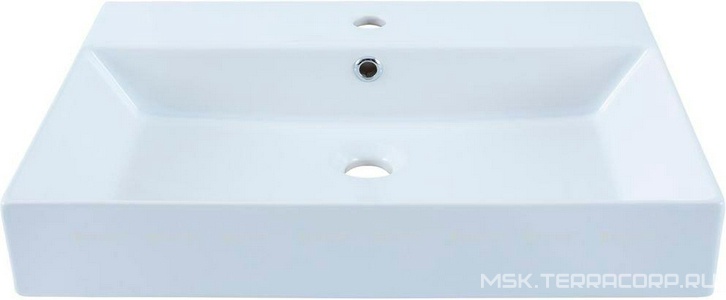 Раковина-столешница 60 см (без тумбы не продается), цв белый Aquanet Бруклин 198206