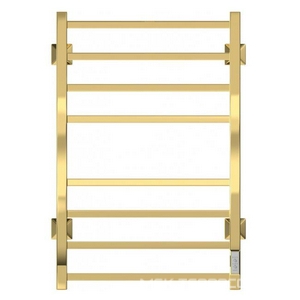 Полотенцесушитель электрический ДВИН  80х50 см, скрытое подключение+кабель с вилкой, золото глянец, KL Двин J plaza neo 4657763751814