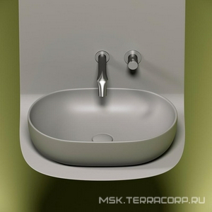 Раковина-чаша, накладная, 60х47 см, БЕЗ отверстия под смеситель, БЕЗ донного клапана, цв. антрацит матовый Ceramica Nova Element CN6047MH