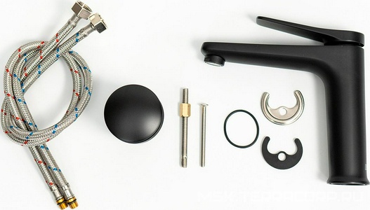 Смеситель для раковины Lemark  LM3737BL, донный клапан Click/Clack в компл., цв. черный, ZZ Lemark Bronx LM3737BL